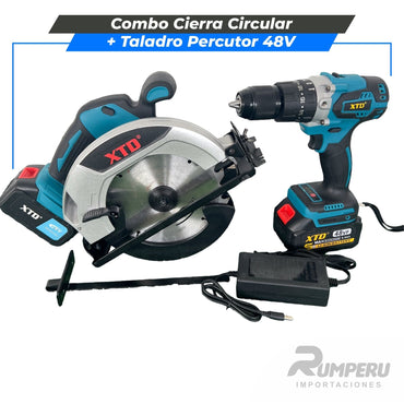 Combo Cierra Circular + Taladro Percutor 48V