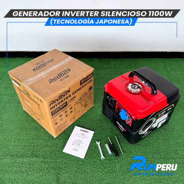 Generador Inverter Silencioso 1100W (Tecnología japonesa)