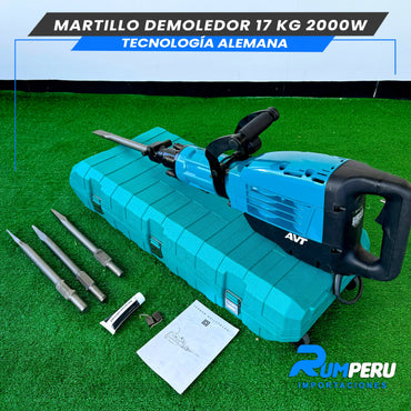 Martillo Demoledor 17 Kilos (Tecnología Alemana + AVT)