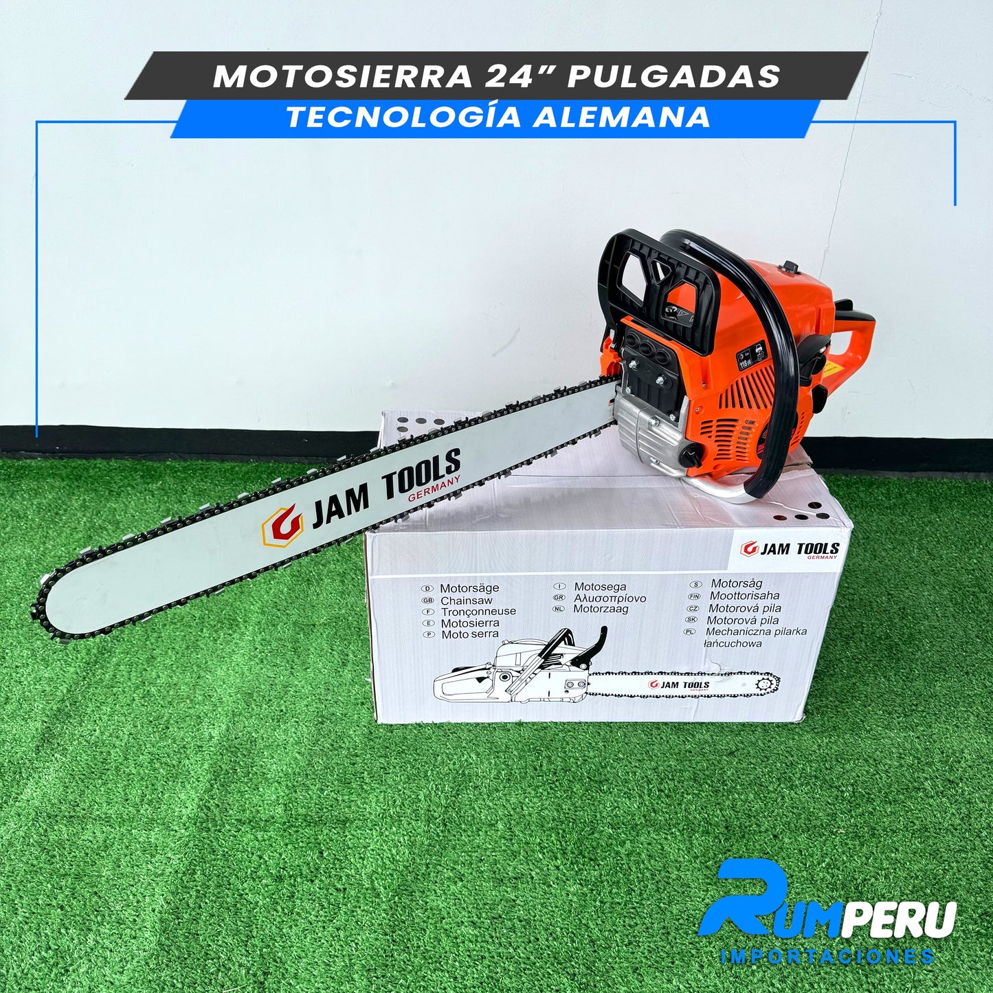 MOTOSIERRA 24 PULGADAS TECNOLOGÍA ALEMANA