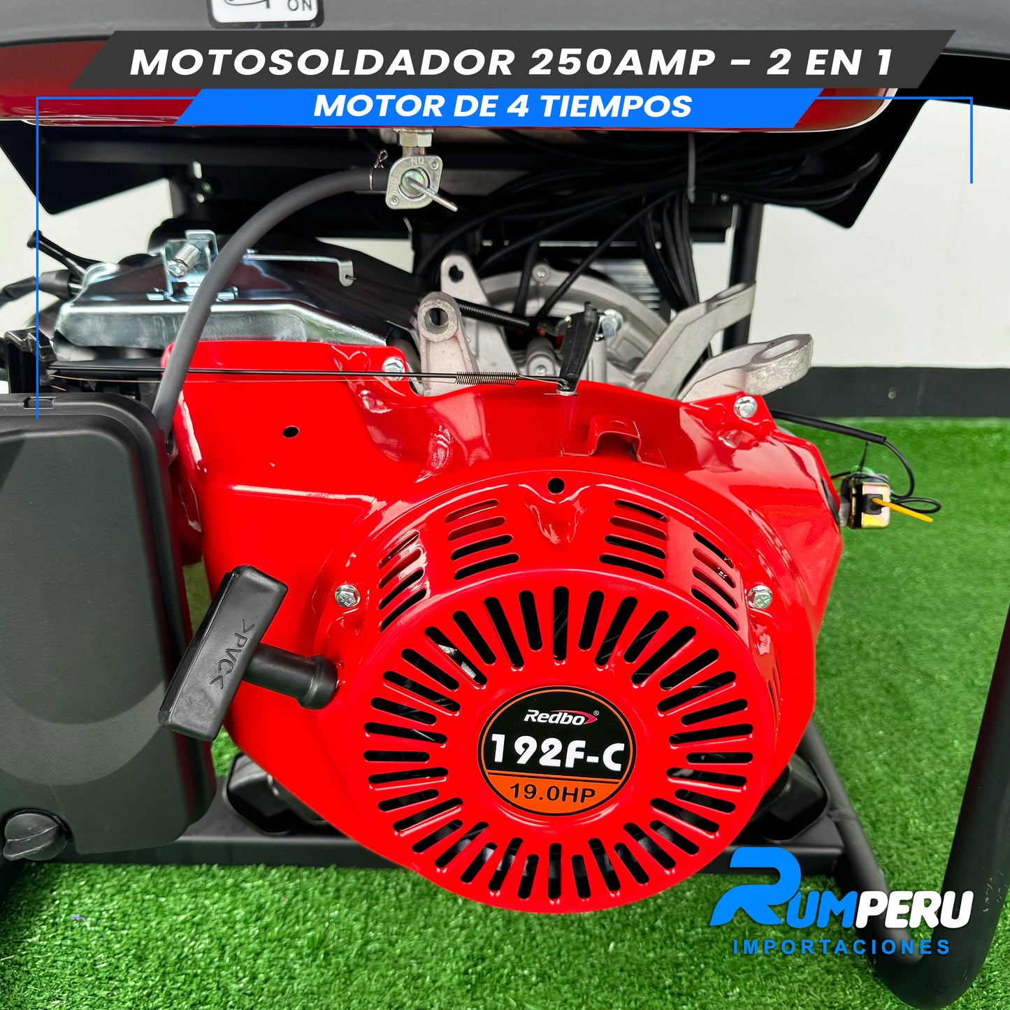 Motosoldador 250Amperios + Generador 200W