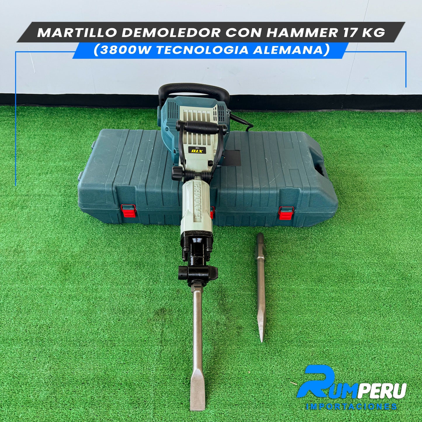 Martillo Demoledor 3800w- 17KG ( Tecnología Alemana )