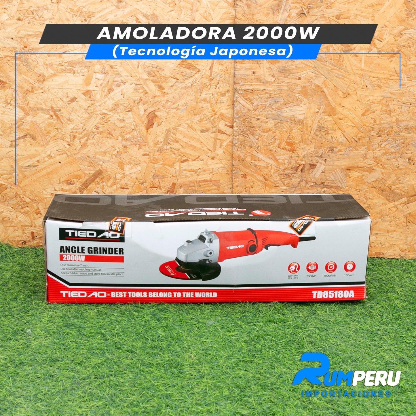 AMOLADORA 2000W (TECNOLOGÍA JAPONESA)