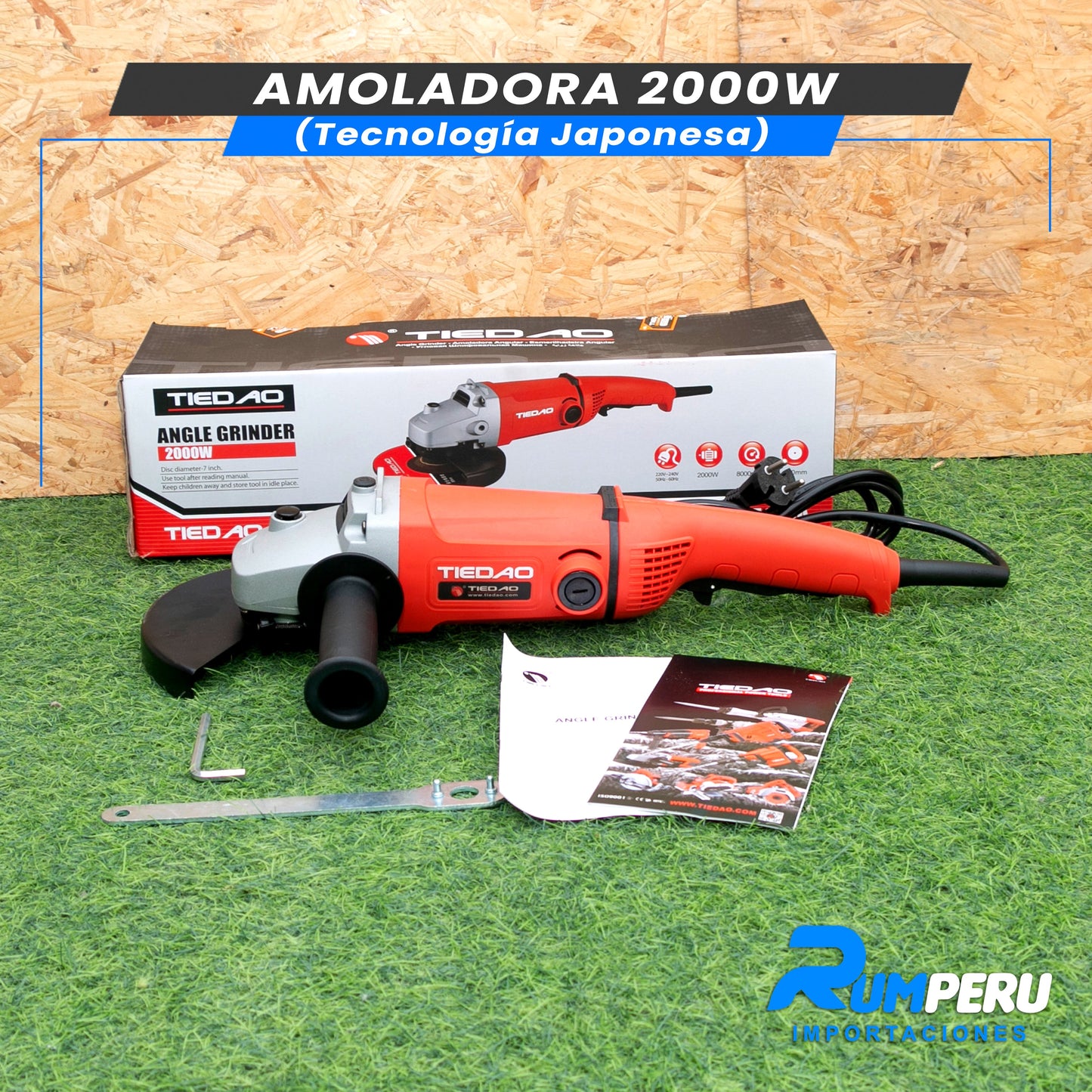 AMOLADORA 2000W (TECNOLOGÍA JAPONESA)