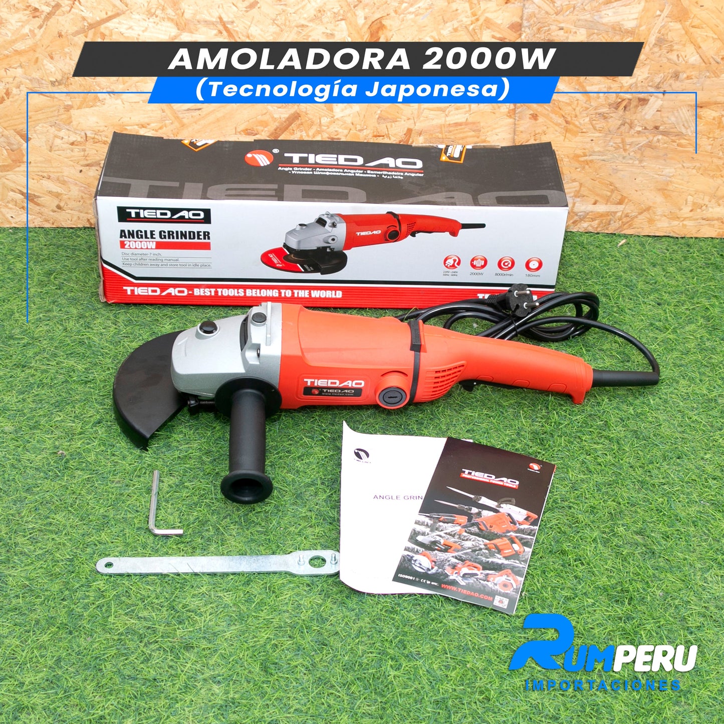 AMOLADORA 2000W (TECNOLOGÍA JAPONESA)