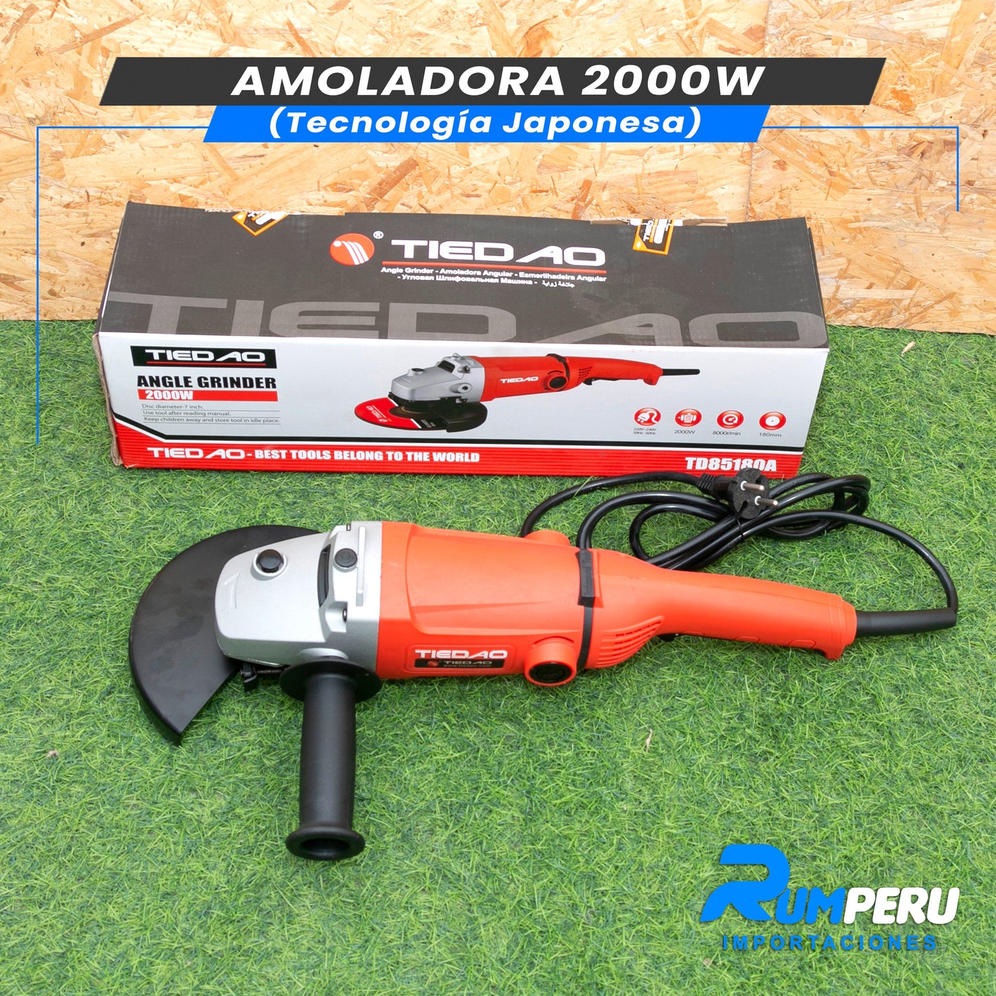 AMOLADORA 2000W (TECNOLOGÍA JAPONESA)