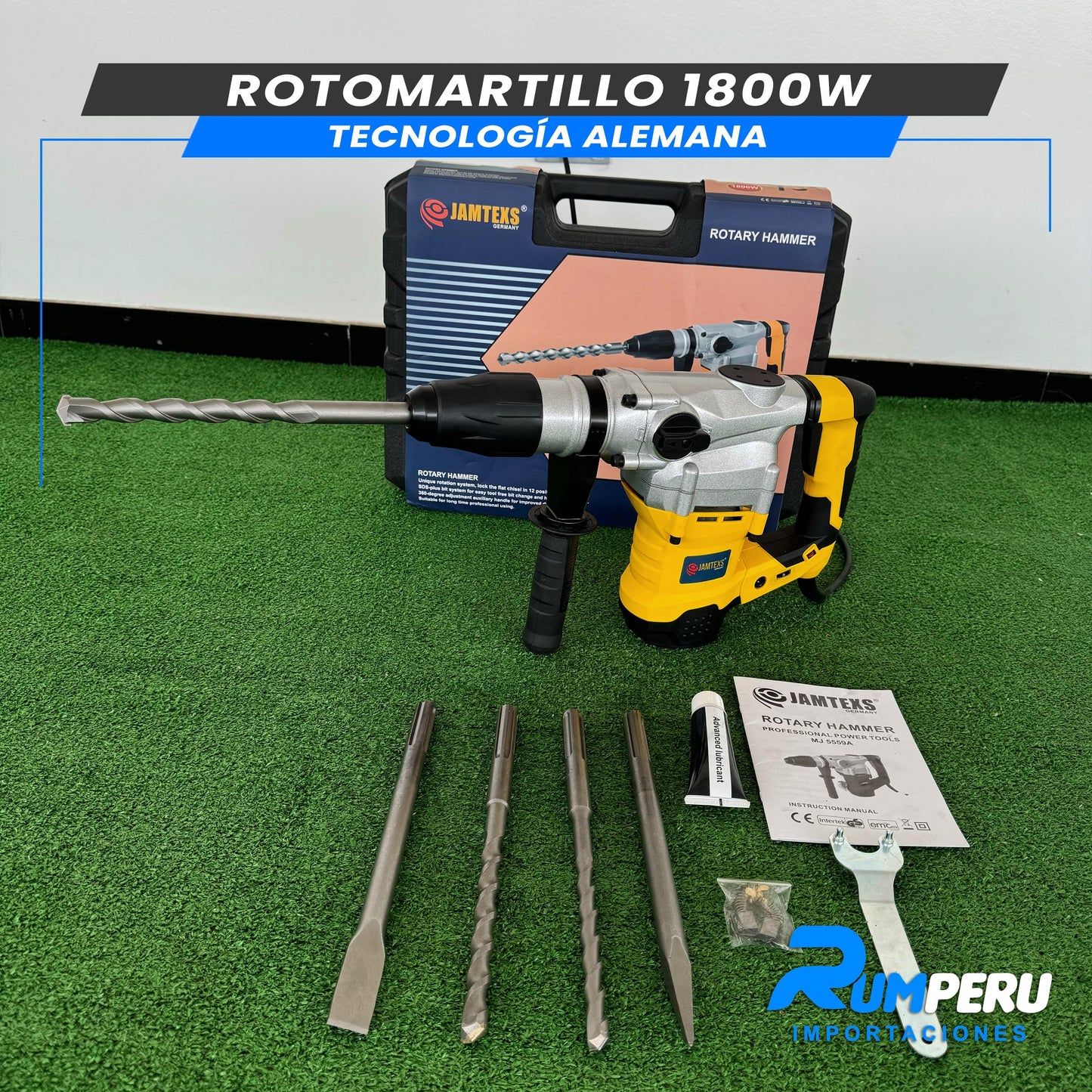 Rotomartillo 1800w Tecnología Alemana