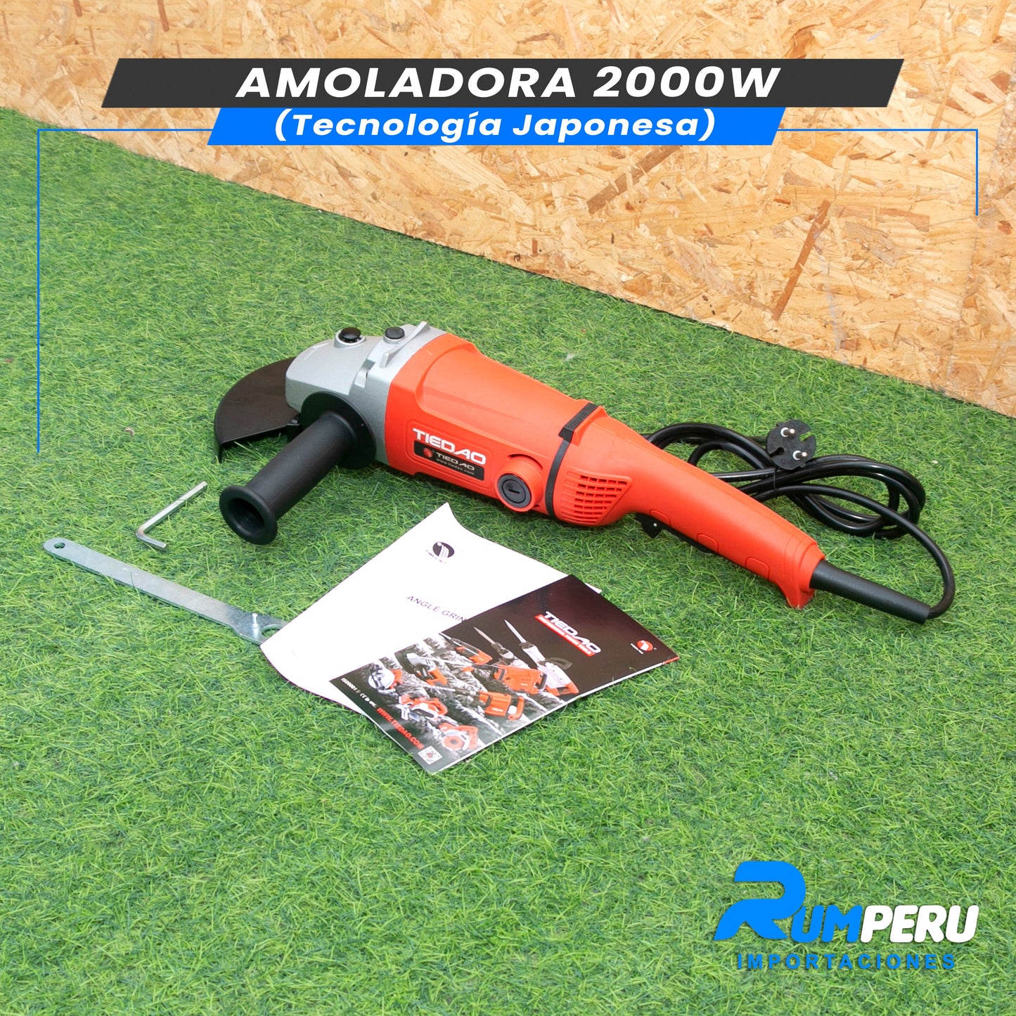 AMOLADORA 2000W (TECNOLOGÍA JAPONESA)