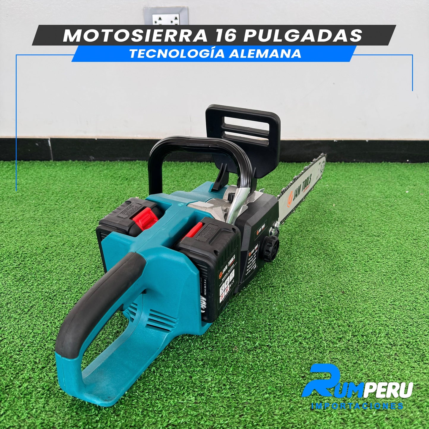 Motosierra 16 Pulgadas (Inalámbrica 48V Tecnología Alemana)