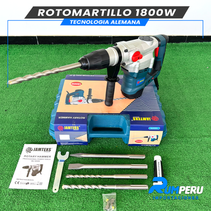 Rotomartillo 1800W Tecnología Alemana 8 Kilos