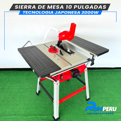 Sierra de Mesa 10 Pulgadas 2000W (Tecnologia Japonesa)