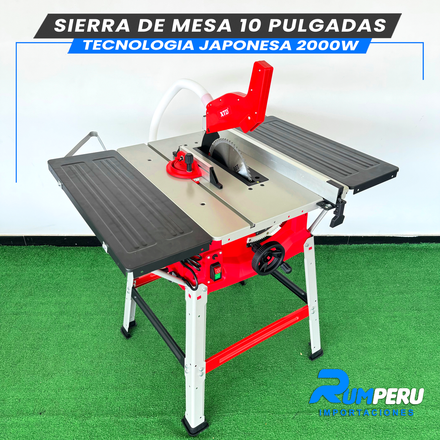 Sierra de Mesa 10 Pulgadas 2000W (Tecnologia Japonesa)