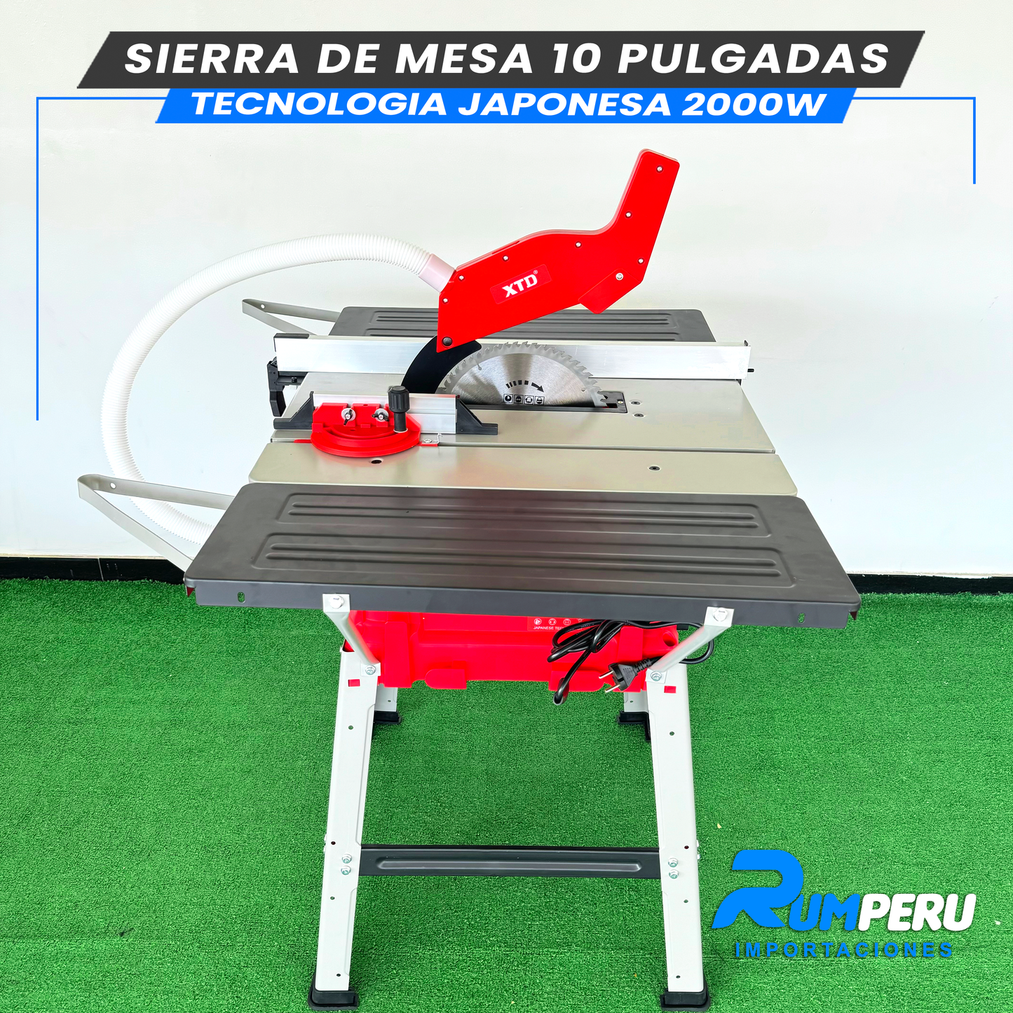 Sierra de Mesa 10 Pulgadas 2000W (Tecnologia Japonesa)