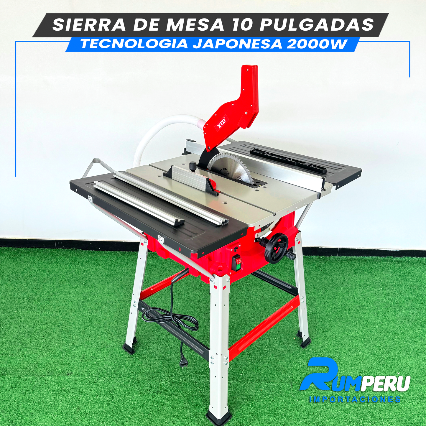 Sierra de Mesa 10 Pulgadas 2000W (Tecnologia Japonesa)