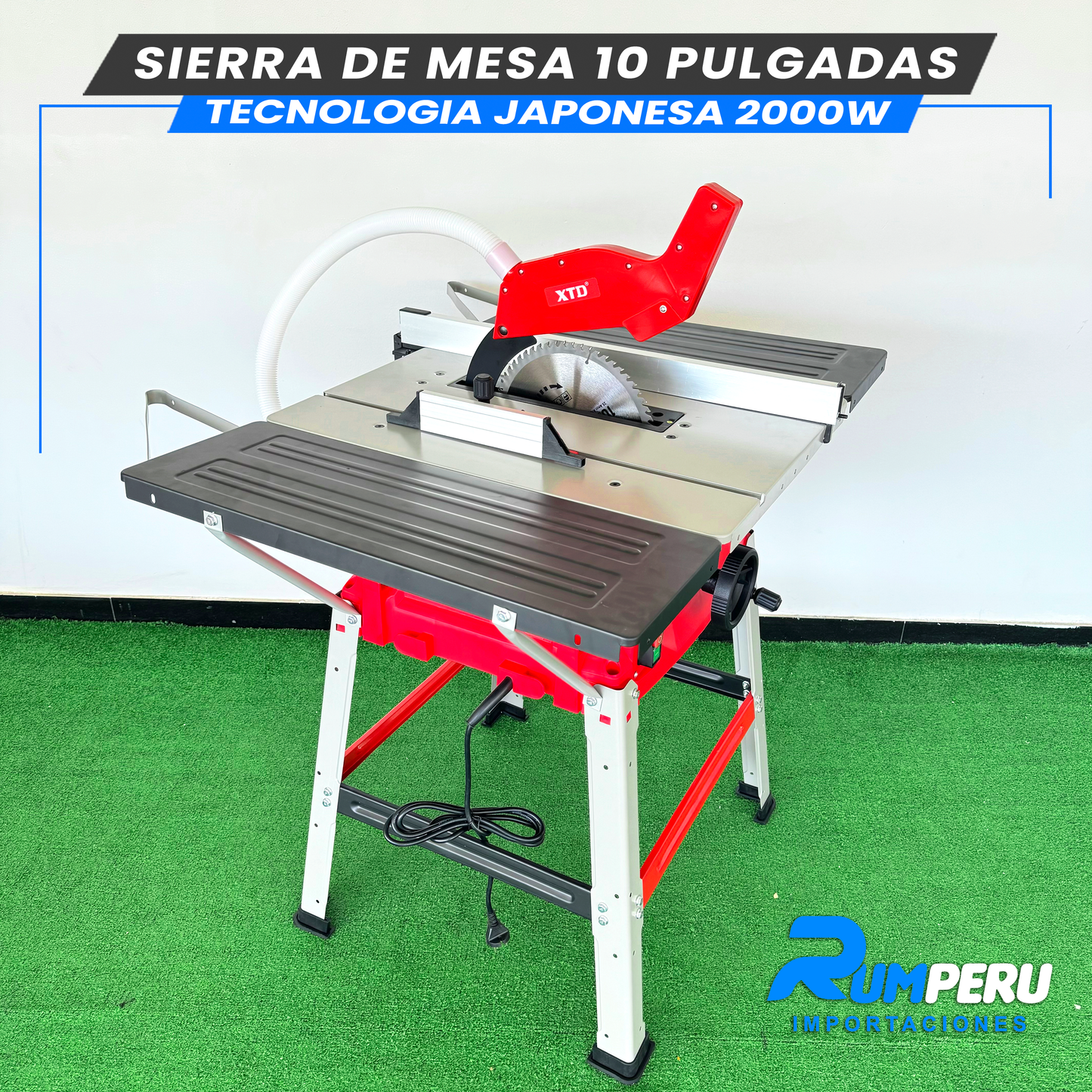 Sierra de Mesa 10 Pulgadas 2000W (Tecnologia Japonesa)