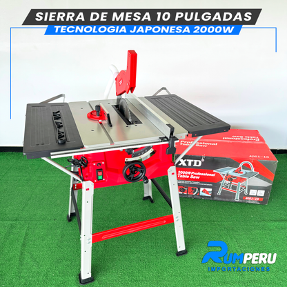Sierra de Mesa 10 Pulgadas 2000W (Tecnologia Japonesa)