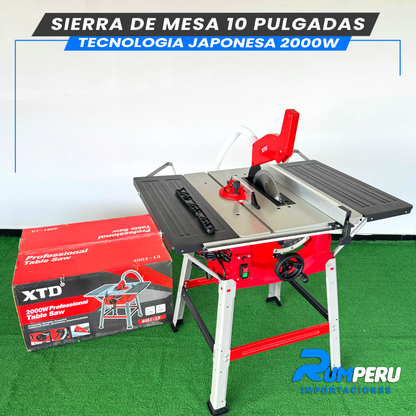 Sierra de Mesa 10 Pulgadas 2000W (Tecnologia Japonesa)