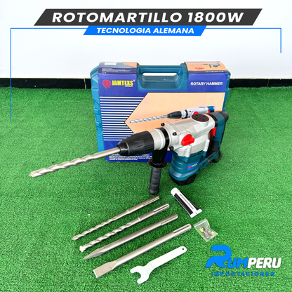 Rotomartillo 1800W Tecnología Alemana 8 Kilos