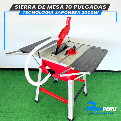 Sierra de Mesa 10 Pulgadas 2000W (Tecnologia Japonesa)