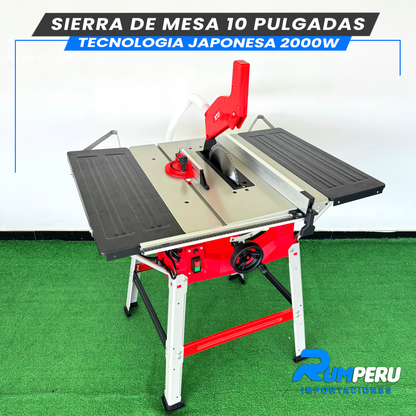 Sierra de Mesa 10 Pulgadas 2000W (Tecnologia Japonesa)