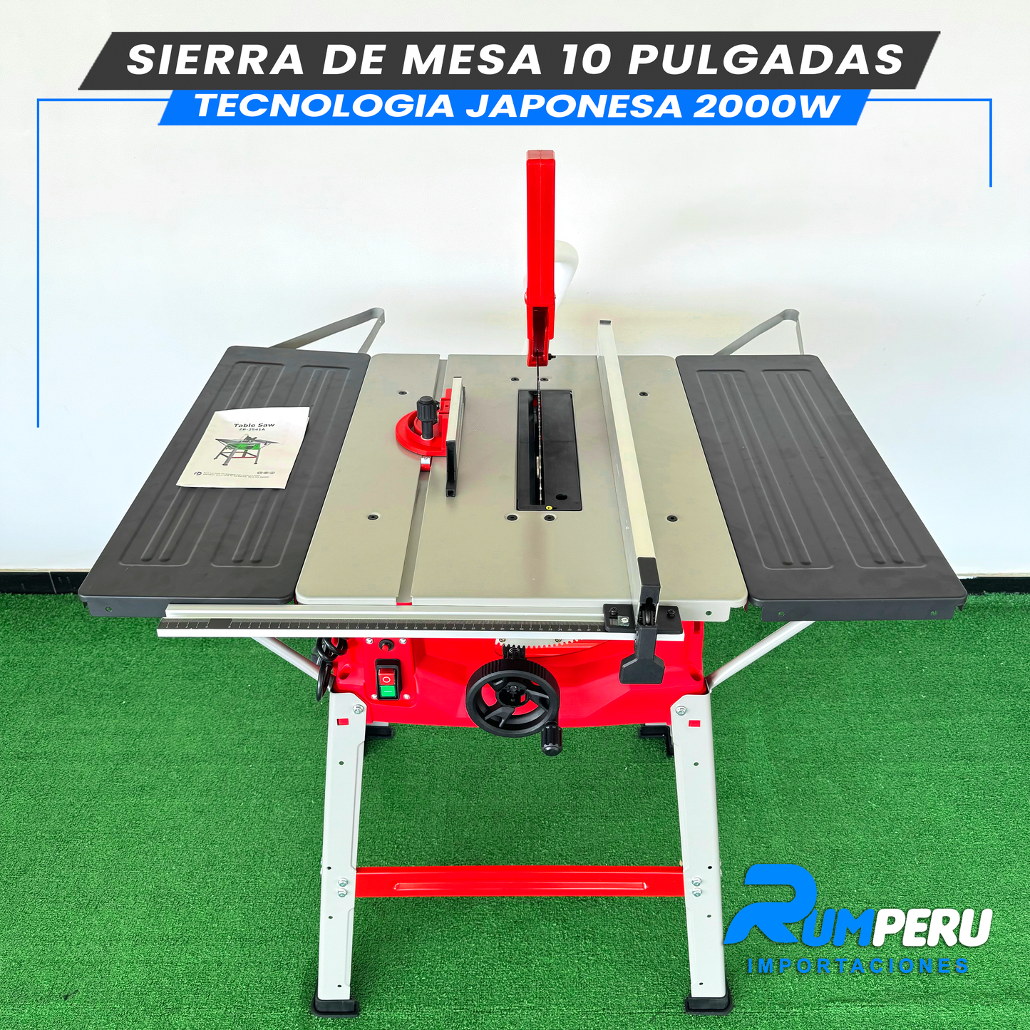 Sierra de Mesa 10 Pulgadas 2000W (Tecnologia Japonesa)