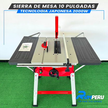 Sierra de Mesa 10 Pulgadas 2000W (Tecnologia Japonesa)