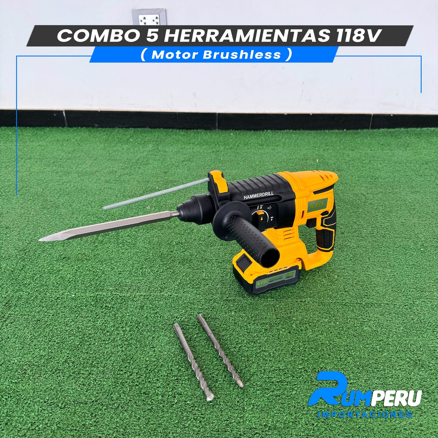 COMBO 5 HERRAMIENTAS 118V (MOTOR BRUSHLESS