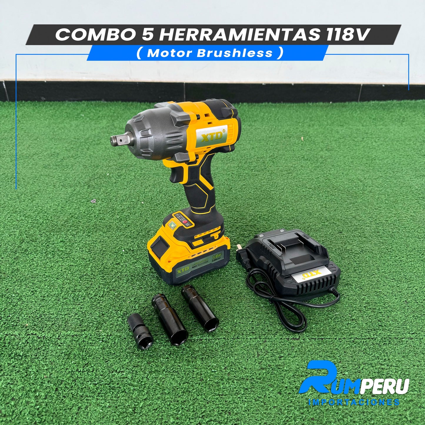 COMBO 5 HERRAMIENTAS 118V (MOTOR BRUSHLESS