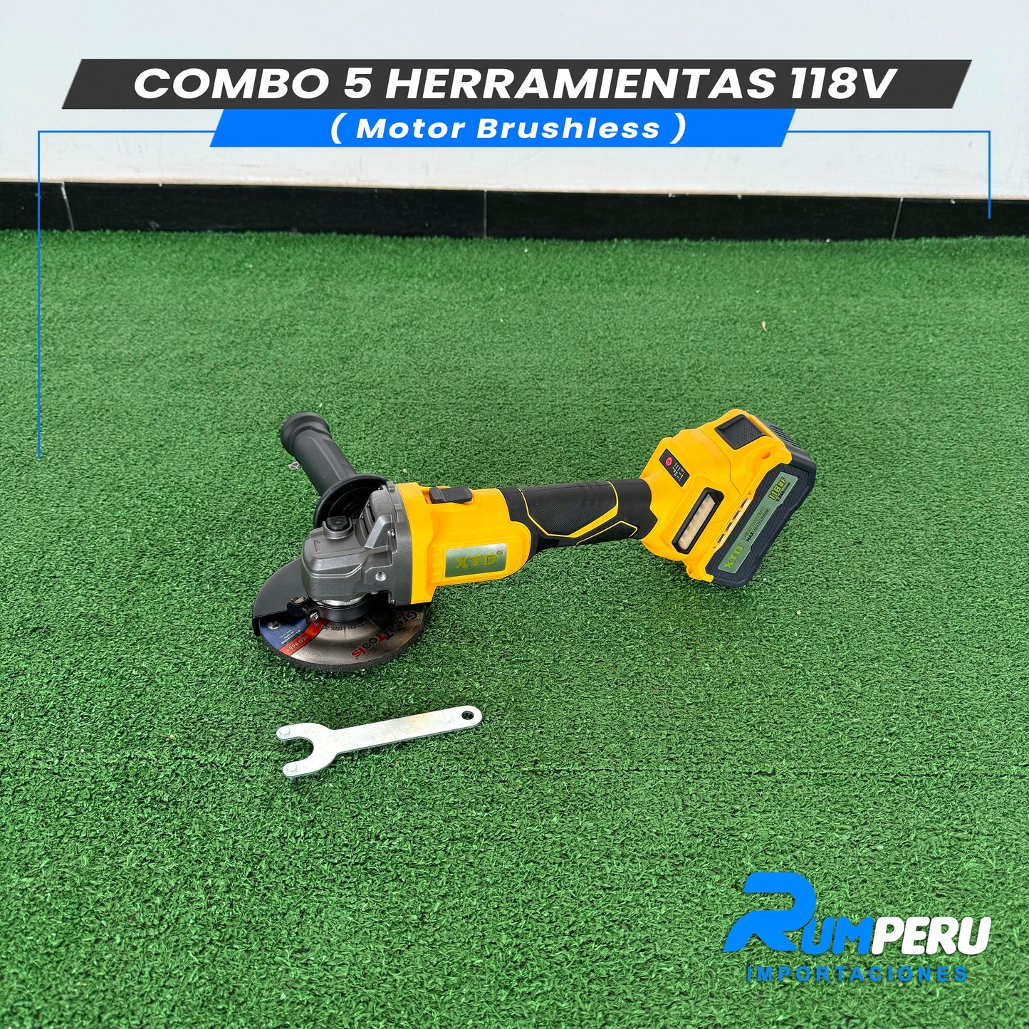 COMBO 5 HERRAMIENTAS 118V (MOTOR BRUSHLESS