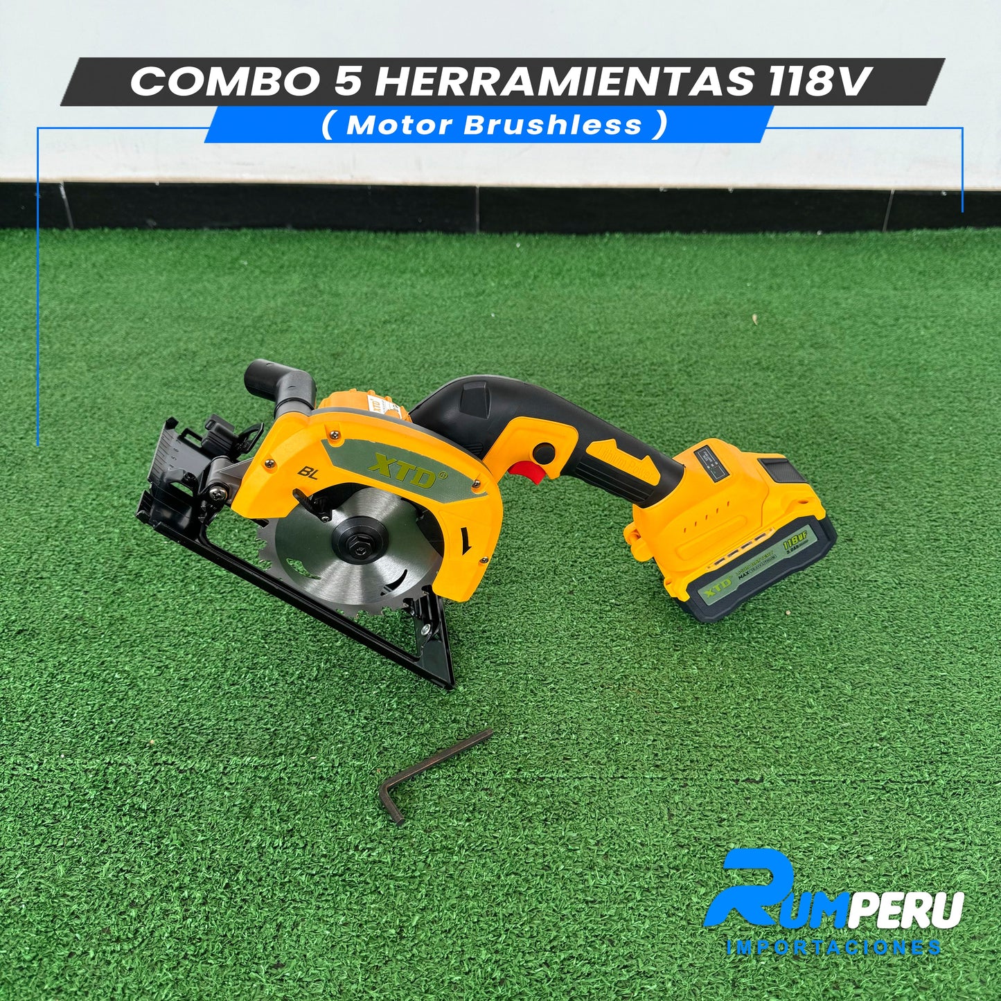 COMBO 5 HERRAMIENTAS 118V (MOTOR BRUSHLESS