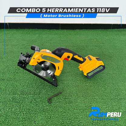 COMBO 5 HERRAMIENTAS 118V (MOTOR BRUSHLESS