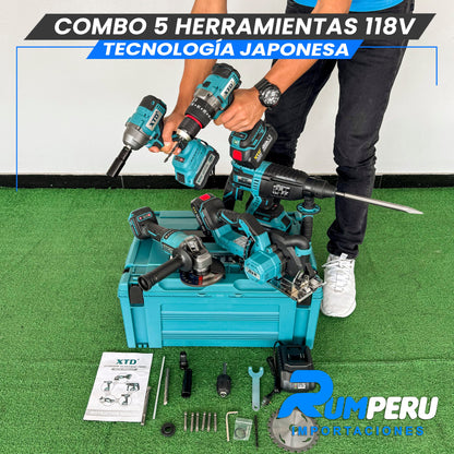 Combo 5 Herramientas 118v (Motor Brushles)