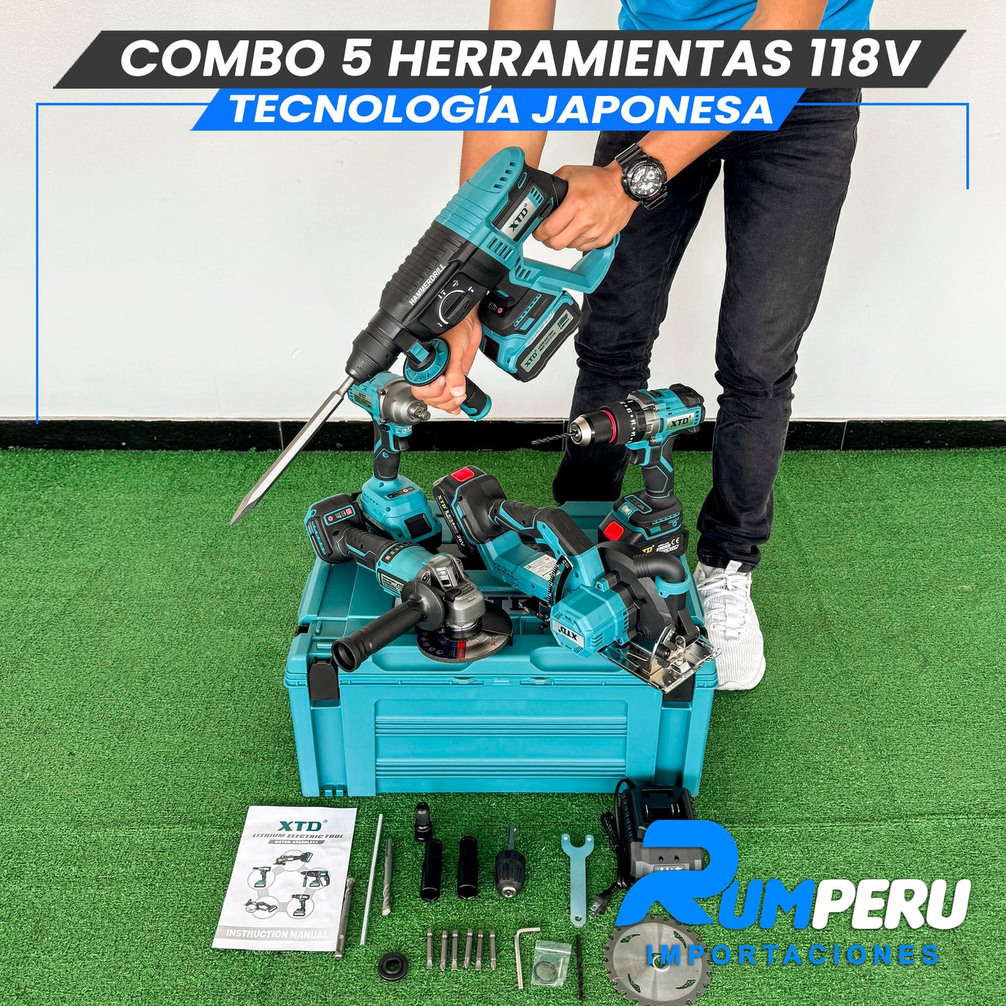 Combo 5 Herramientas 118v (Motor Brushles)