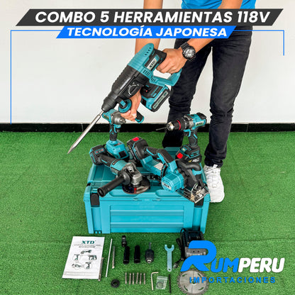 Combo 5 Herramientas 118v (Motor Brushles)