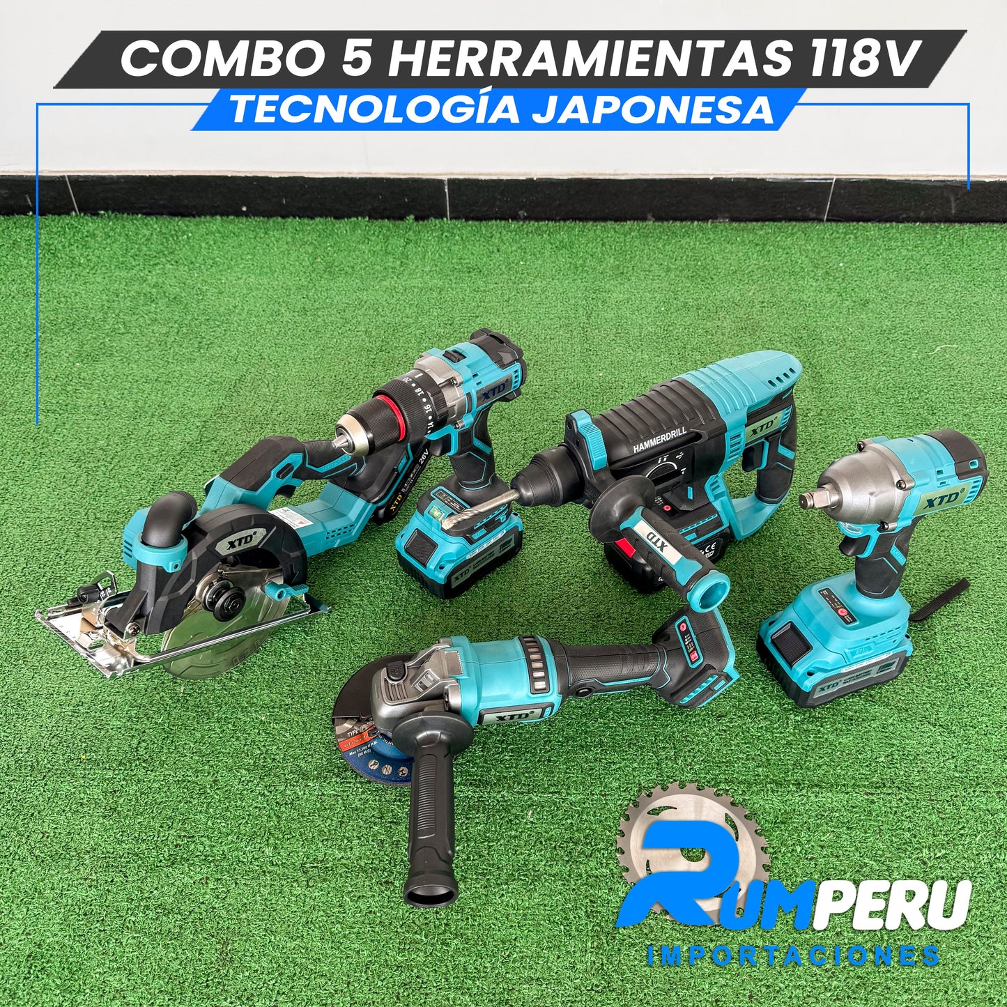 Combo 5 Herramientas 118v (Motor Brushles)