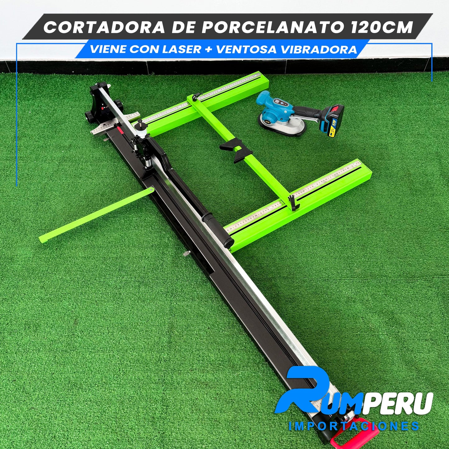Cortadora De Porcelanato 120CM Viene Con Lase +Ventosa Vibradora