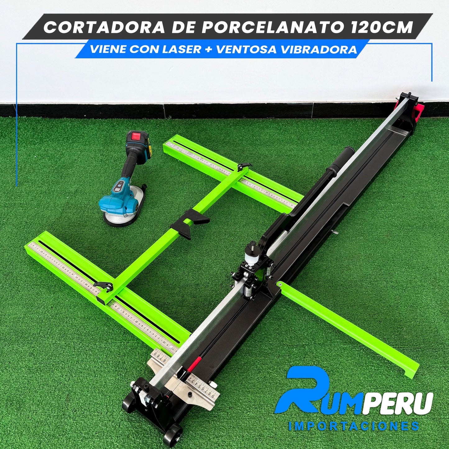 Cortadora De Porcelanato 120CM Viene Con Lase +Ventosa Vibradora