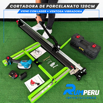 Cortadora De Porcelanato 120CM Viene Con Lase +Ventosa Vibradora