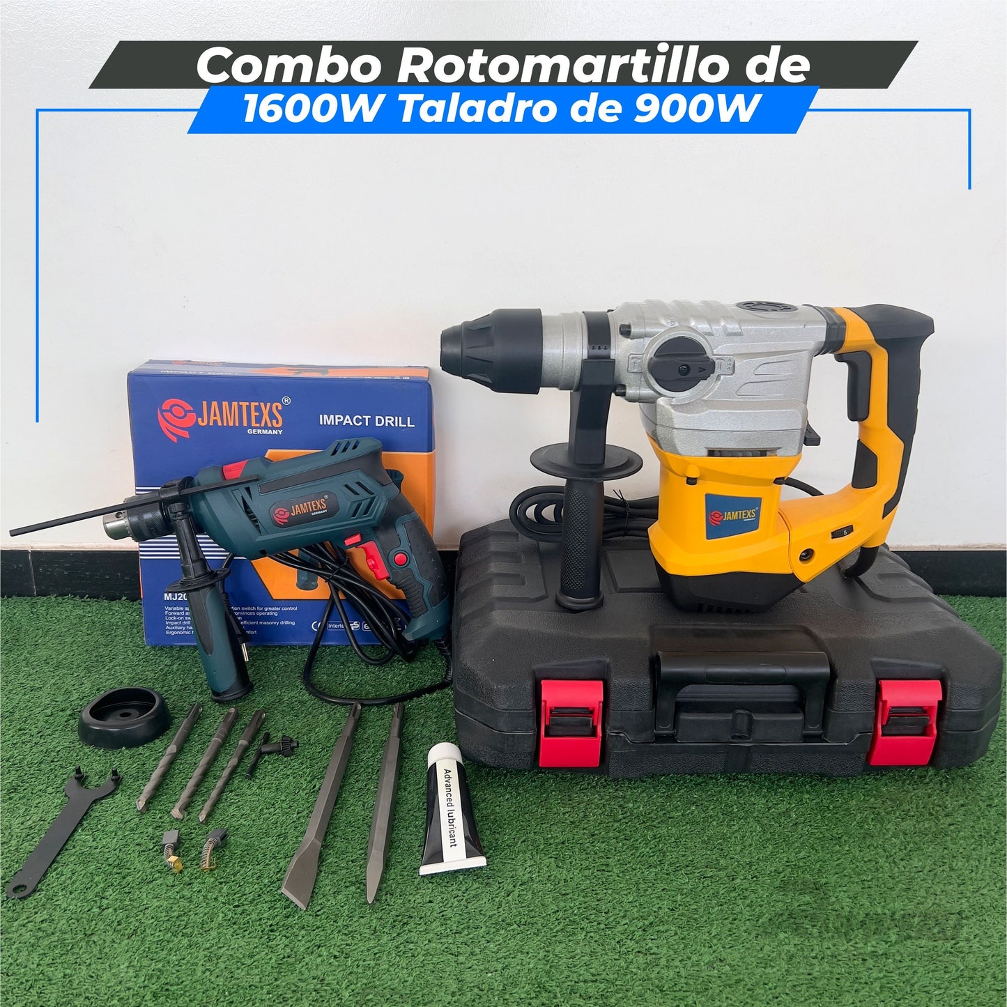 Combo  Rotomartillo de 1600W Taladro de 900W