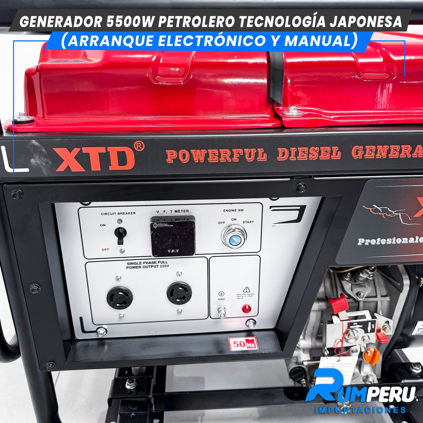 Generador 5500W Petrolero tecnologia japonesa ( Arranque electrónico y Manual )