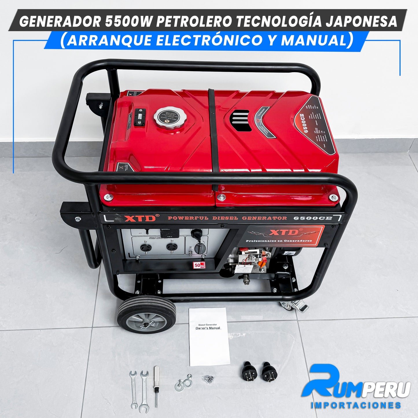 Generador 5500W Petrolero tecnologia japonesa ( Arranque electrónico y Manual )