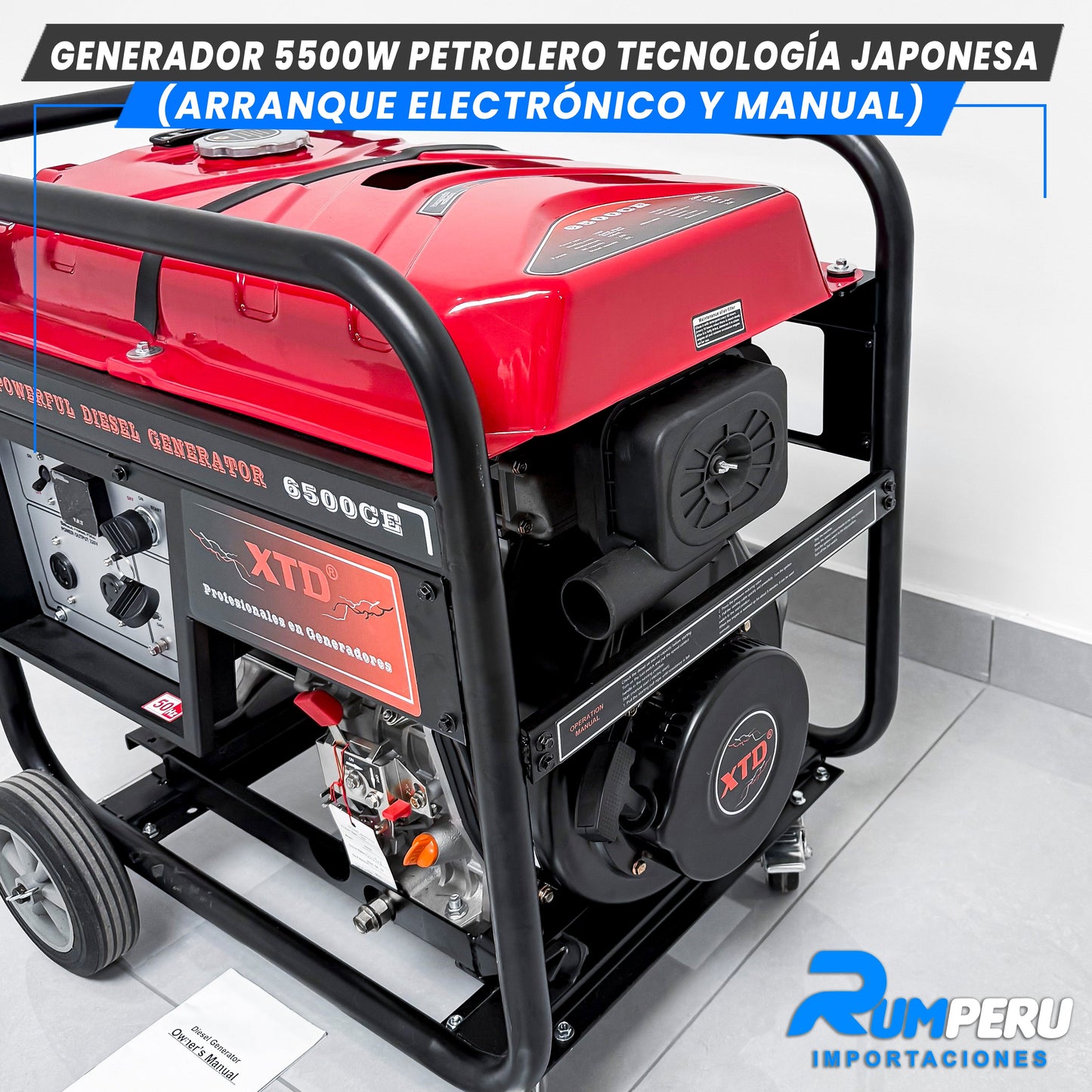 Generador 5500W Petrolero tecnologia japonesa ( Arranque electrónico y Manual )