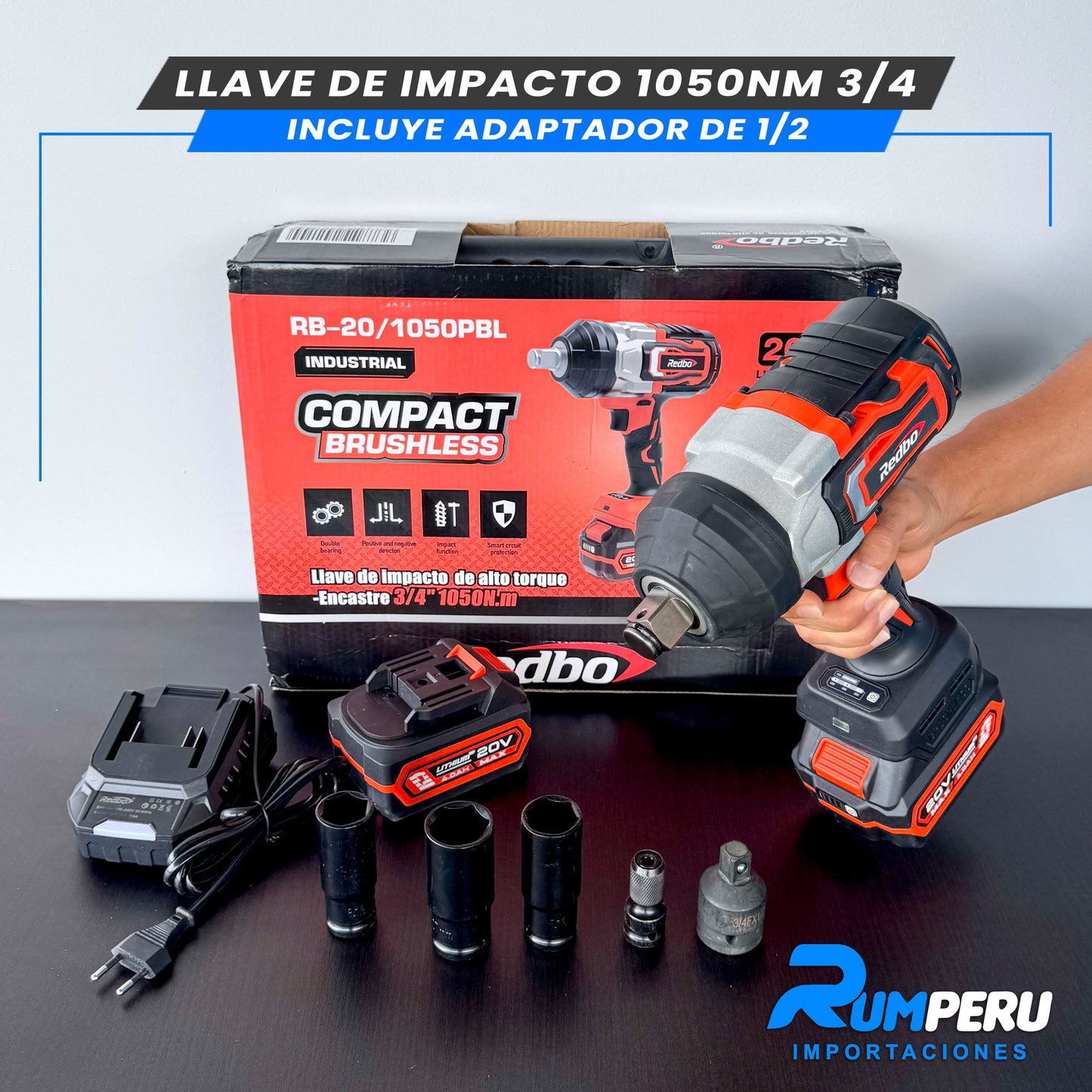 LLAVE DE IMPACTO 1050NM 3/4