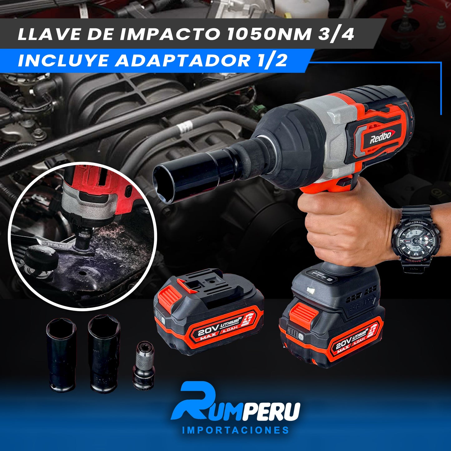 LLAVE DE IMPACTO 1050NM 3/4