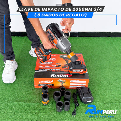 Llave de Impacto de 2050NM Encastre de 3/4