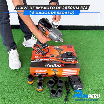 Llave de Impacto de 2050NM Encastre de 3/4