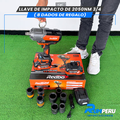 Llave de Impacto de 2050NM Encastre de 3/4