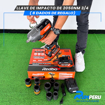 Llave de Impacto de 2050NM Encastre de 3/4