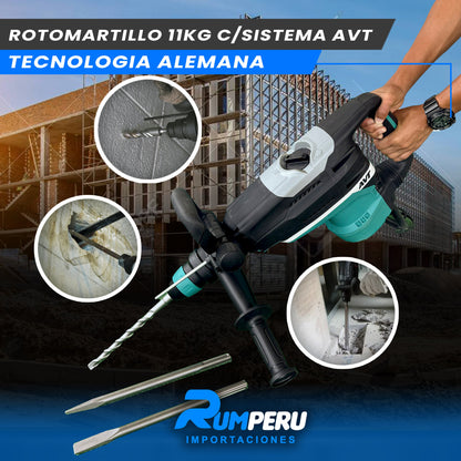 Rotomartillo 11 Kilo Gramos sistema AVT (Tecnología Alemana)