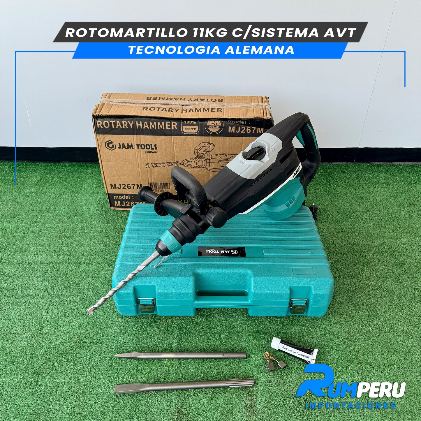 Rotomartillo 11 Kilo Gramos sistema AVT (Tecnología Alemana)